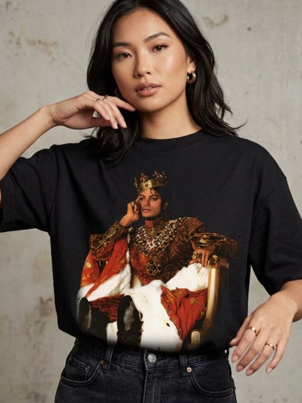 Michael Jackson Vintage Graphic T Shirt, Unisex Short Sleeve, Retro 90s - Picture 2 of 5